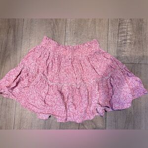 Edit by nine: Pink Floral Smocked Skirt: size small